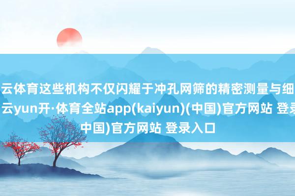 开云体育这些机构不仅闪耀于冲孔网筛的精密测量与细腻分析-云yun开·体育全站app(kaiyun)(中国)官方网站 登录入口