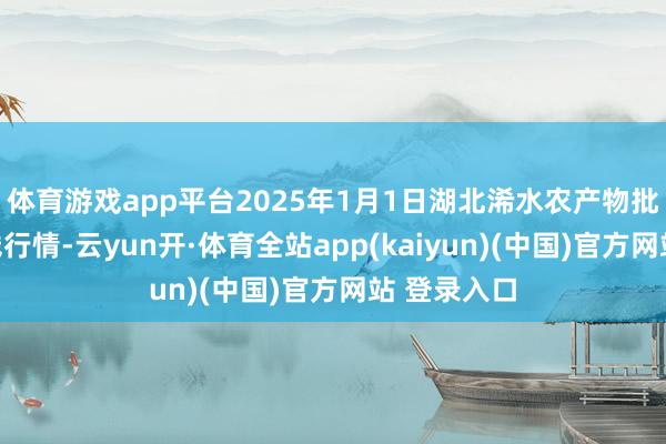 体育游戏app平台2025年1月1日湖北浠水农产物批发商场价钱行情-云yun开·体育全站app(kaiyun)(中国)官方网站 登录入口