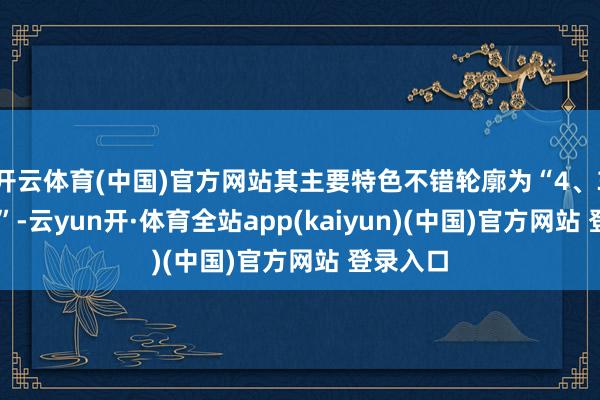 开云体育(中国)官方网站其主要特色不错轮廓为“4、3、2、1”-云yun开·体育全站app(kaiyun)(中国)官方网站 登录入口
