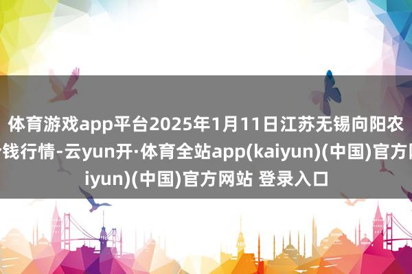 体育游戏app平台2025年1月11日江苏无锡向阳农居品大阛阓价钱行情-云yun开·体育全站app(kaiyun)(中国)官方网站 登录入口