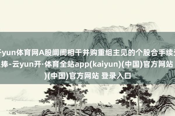 开yun体育网A股阛阓相干并购重组主见的个股合手续受到资金追捧-云yun开·体育全站app(kaiyun)(中国)官方网站 登录入口